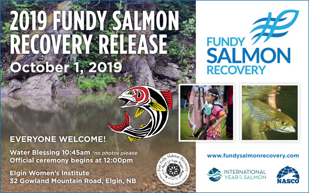 2019 Fundy Salmon Recovery Release International Year of the Salmon